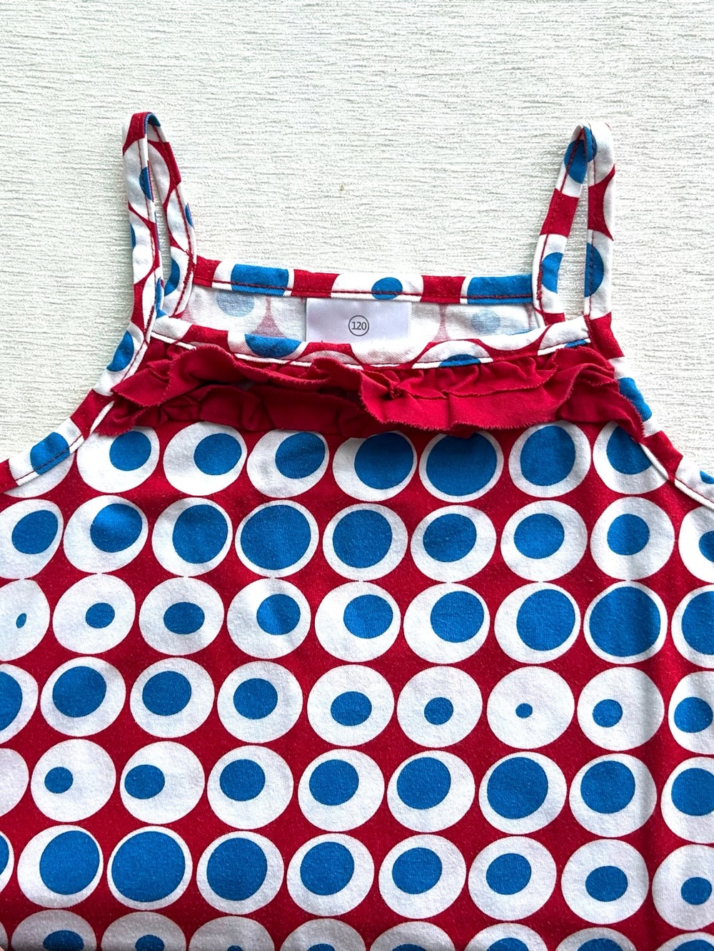HANNAH ANDERSSON red/white/blue sundress op art, 4th of july - Picture 4 of 4